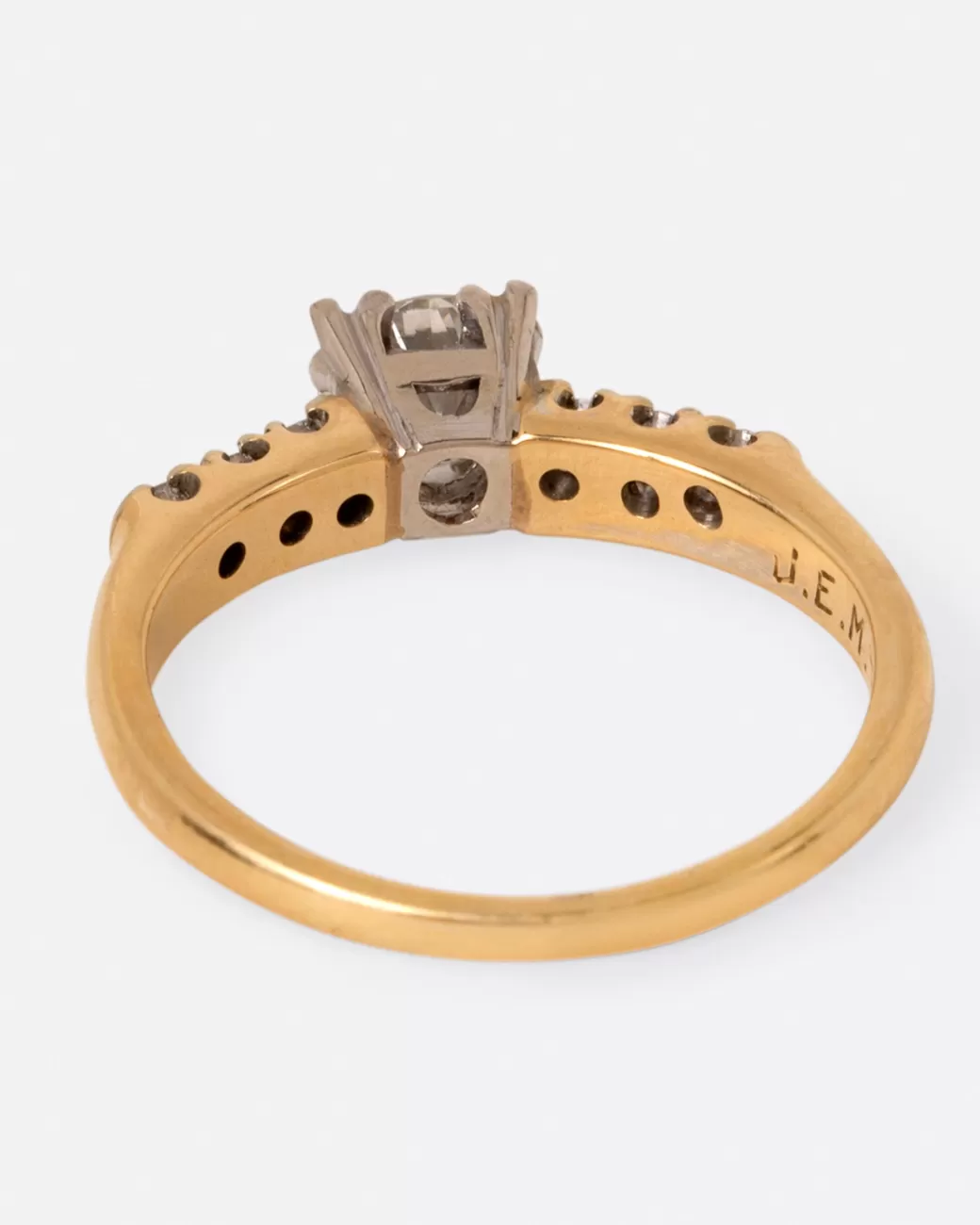 Vintage>Love Adorned Vintage Vintage Seven Diamond Engagement Ring