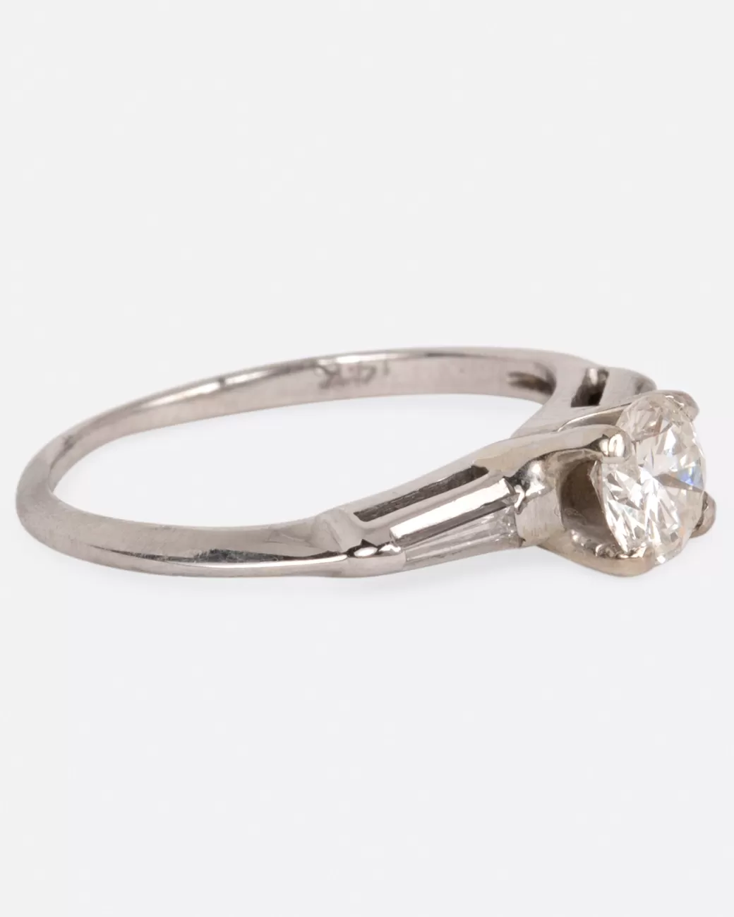 Vintage>Love Adorned Vintage Vintage Tapered Baguette Engagement Ring