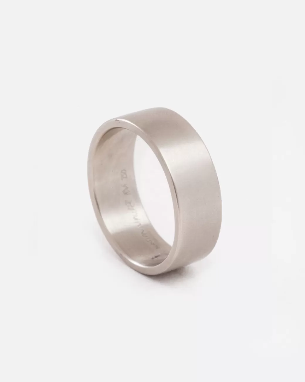 Contemporary>MARIAN MAURER White Gold Square Plain Band