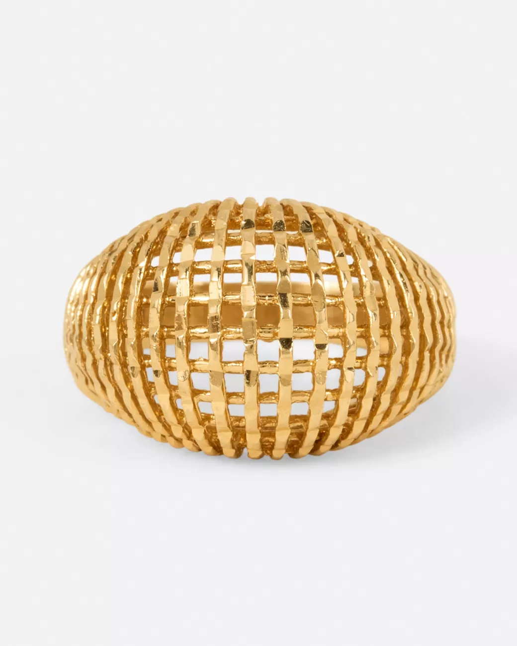 Vintage>Love Adorned Vintage Woven Mesh Dome Ring