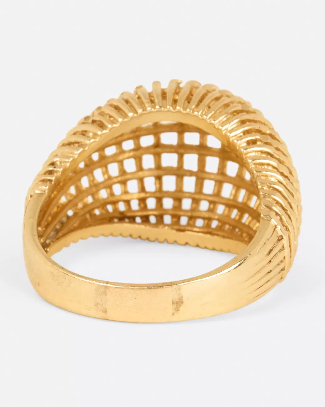 Vintage>Love Adorned Vintage Woven Mesh Dome Ring