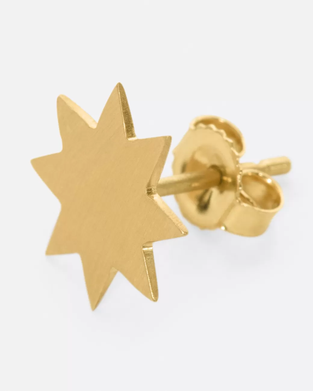 Contemporary>LORI LEVEN Yellow Gold 8 Point Star Stud