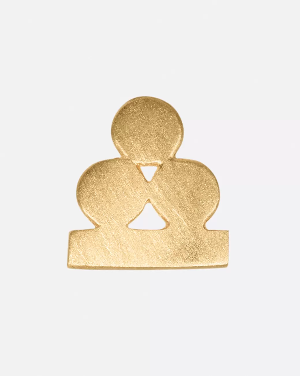 Contemporary>LORI LEVEN Yellow Gold Balanced Circles Stud