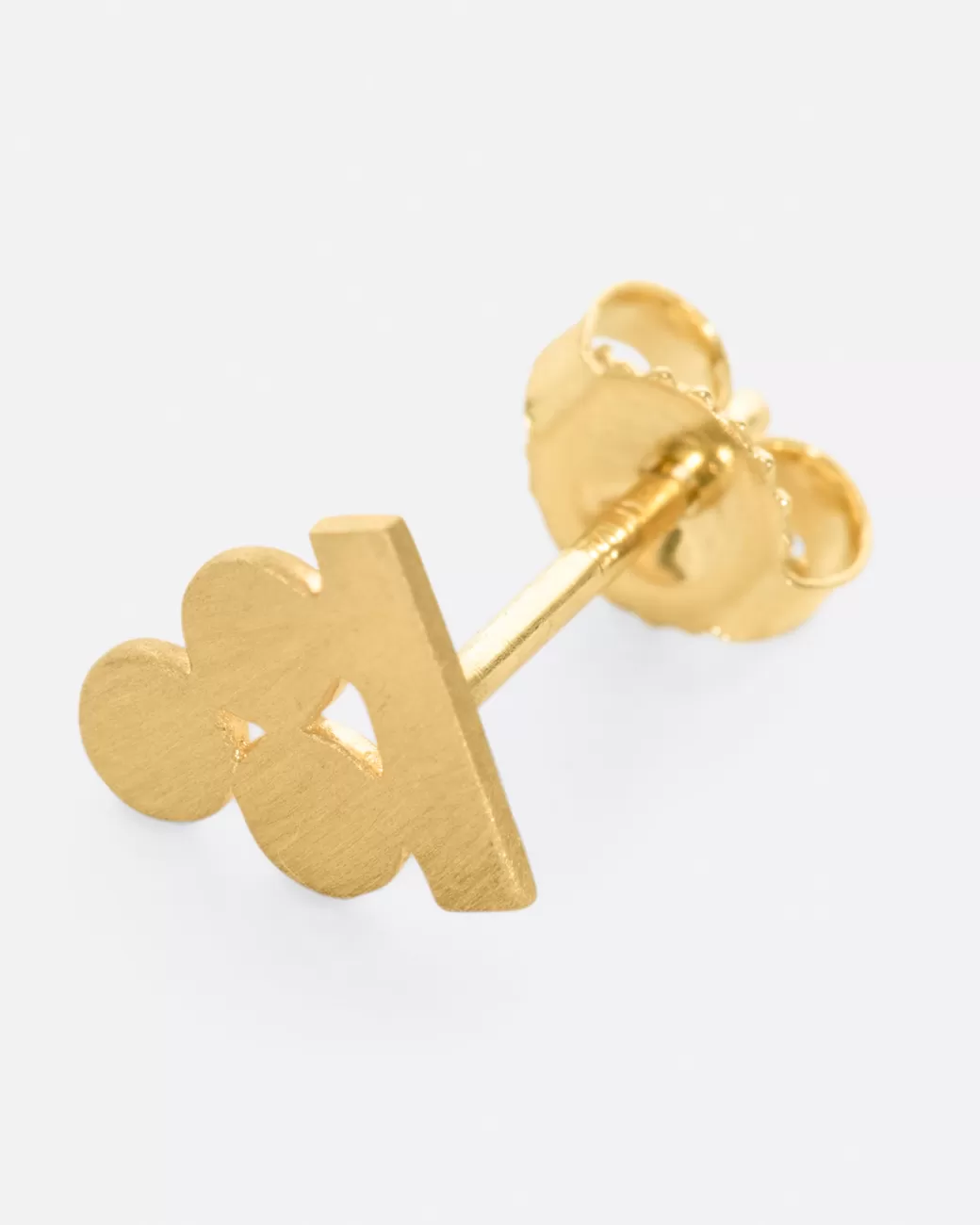 Contemporary>LORI LEVEN Yellow Gold Balanced Circles Stud