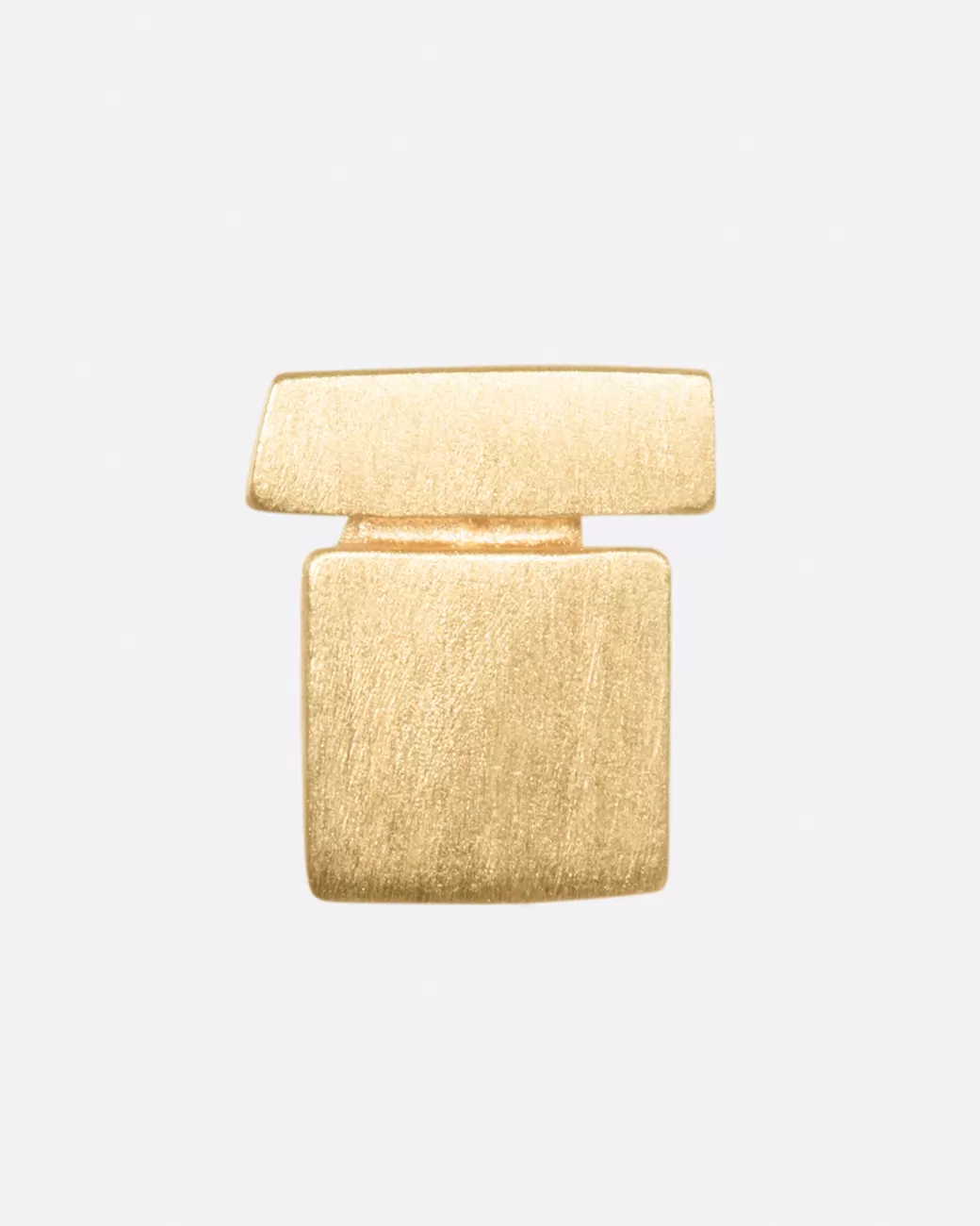 Contemporary>LORI LEVEN Yellow Gold Square On A Bar Stud