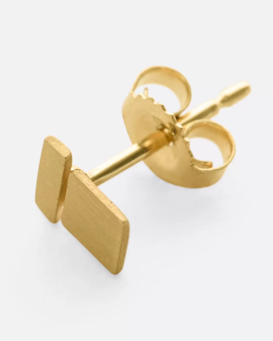 Contemporary>LORI LEVEN Yellow Gold Square On A Bar Stud